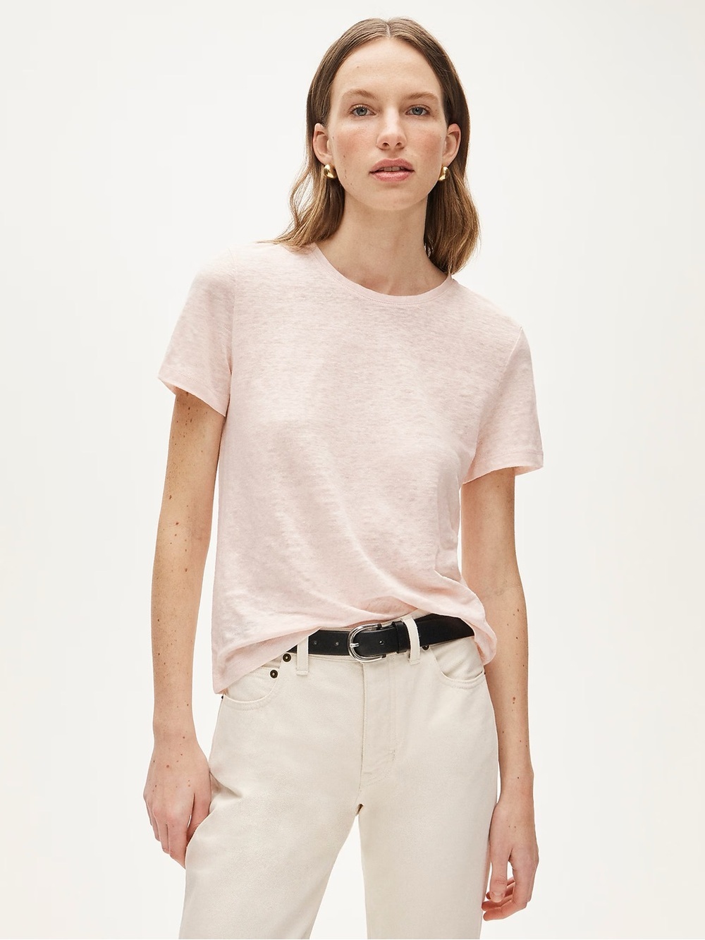 Stateside 100% Linen Pink Tee
Size Medium –Excellent Like-New Condition